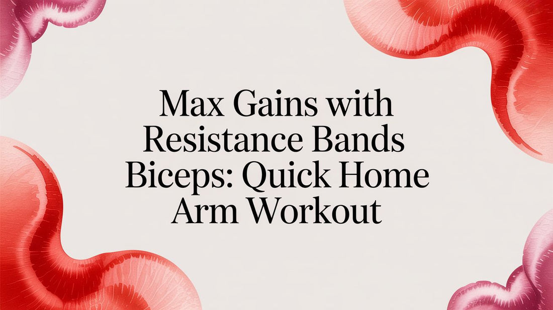 Max Gains with resistance bands biceps: Quick Home Arm Workout