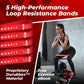 Woman training with MONFIT resistance loop bands for lower body and glute workouts