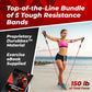 Woman training outdoors using MONFIT resistance tube bands with 150 lb total resistance