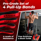 Set of 4 Pull Up Assistance Bands By MONFIT