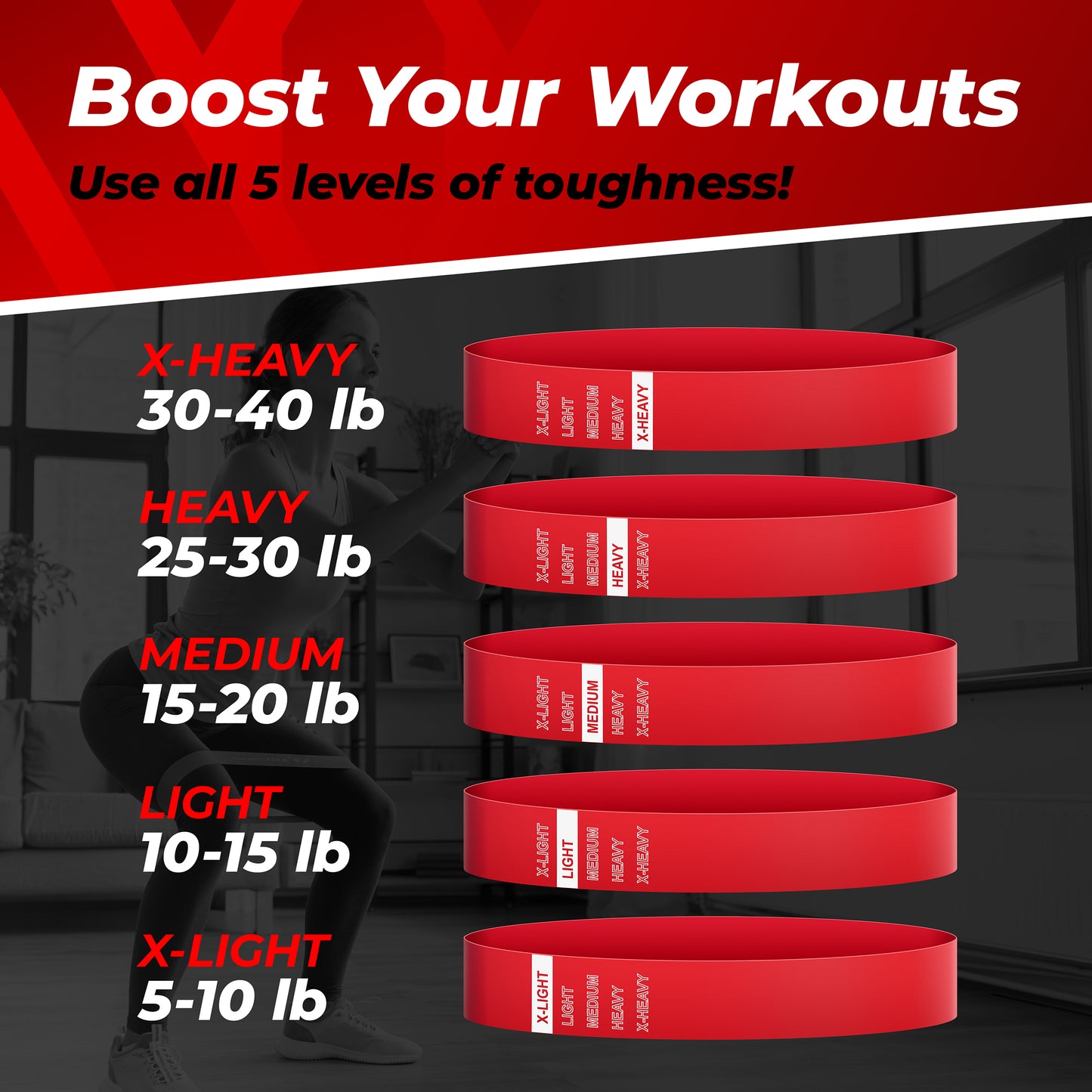 Resistance Loop Bands By MONFIT