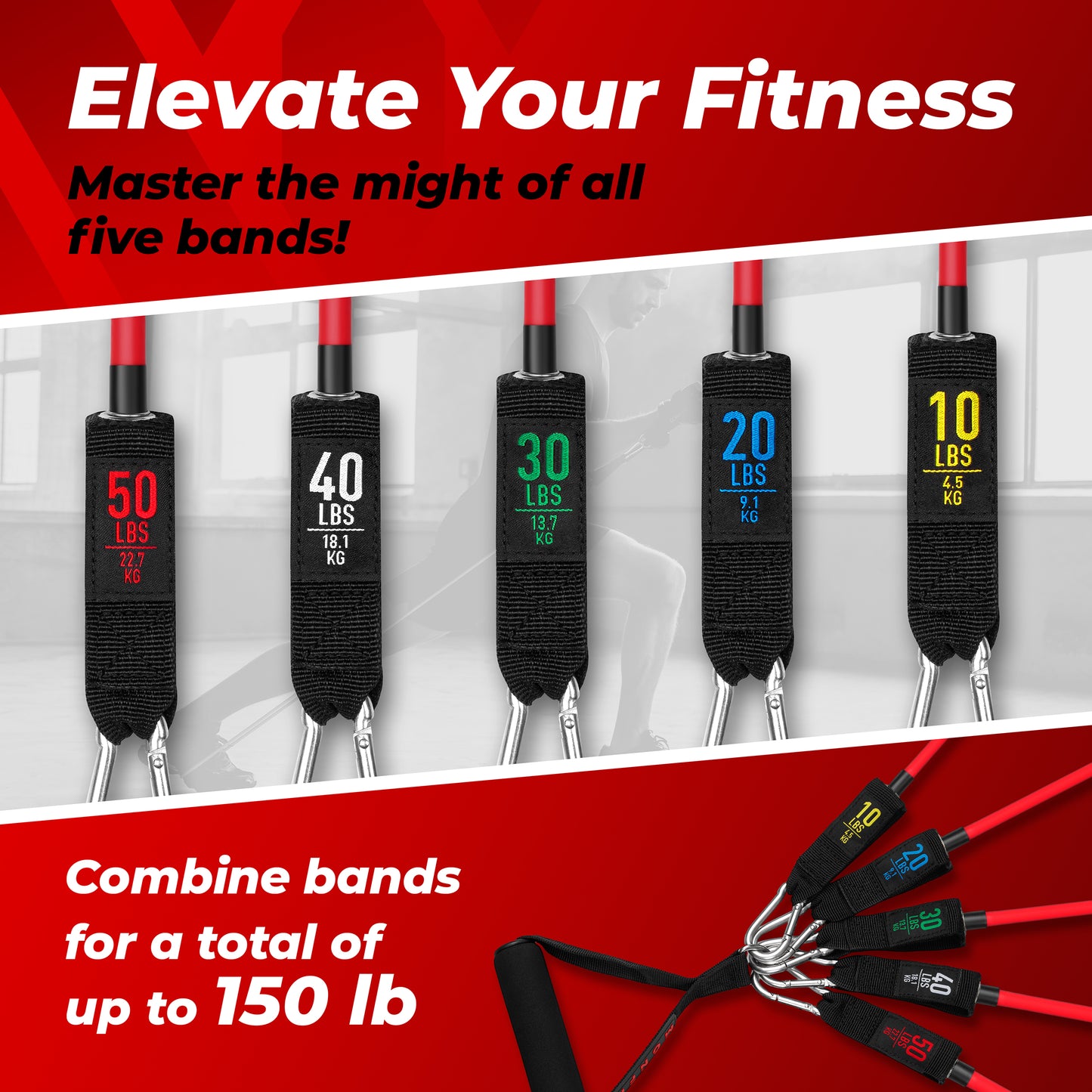 Resistance Tube Bands By MONFIT