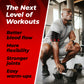Athlete wearing MONFIT floss band on arm during strength training workout