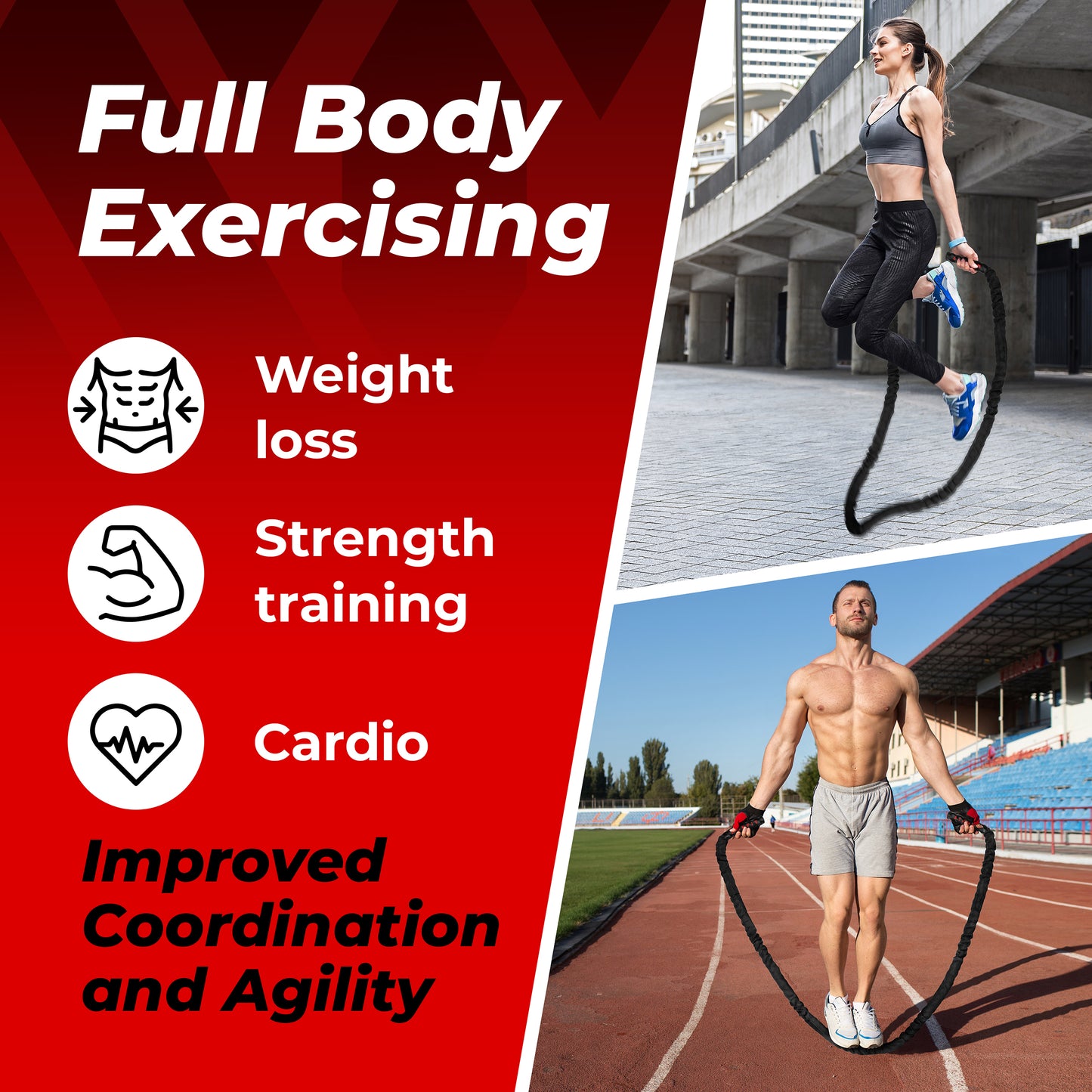 Weighted Jump Rope By MONFIT
