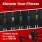 MONFIT resistance tube bands with five adjustable resistance levels up to 150 lb total force