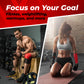 Male and female athletes using MONFIT floss bands for fitness and warmup exercises