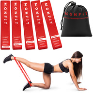 MONFIT Resistance Loop Bands Set for Strength Training and Lower Body Workouts