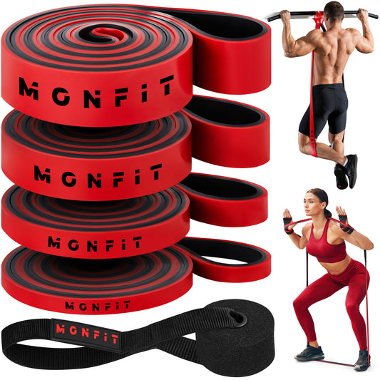 MONFIT Pull Up Assist Resistance Bands Set for Strength Training and Home Workouts